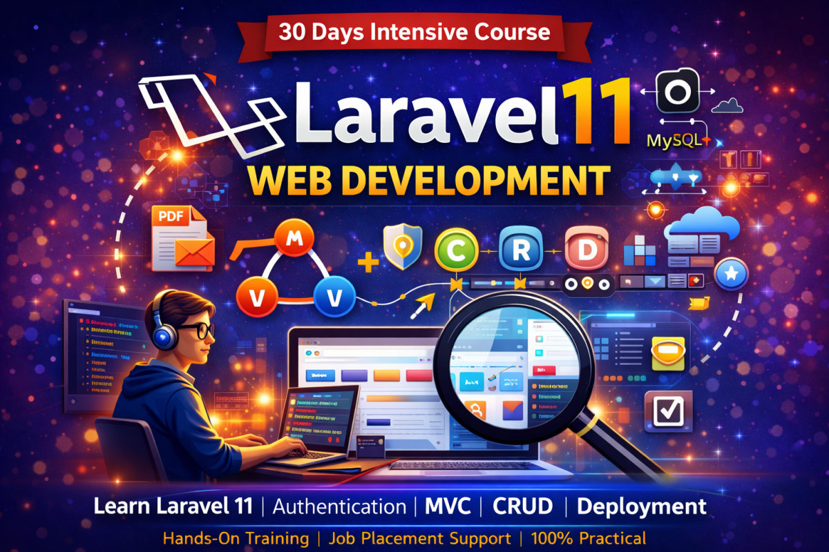 Laravel 11 Web Development with Live Project